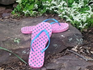 medical writing flip flops